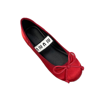 Dječje satenske baletanke s gornjim dijelom od svile, mekana potplata, protuklizne, korejski stil