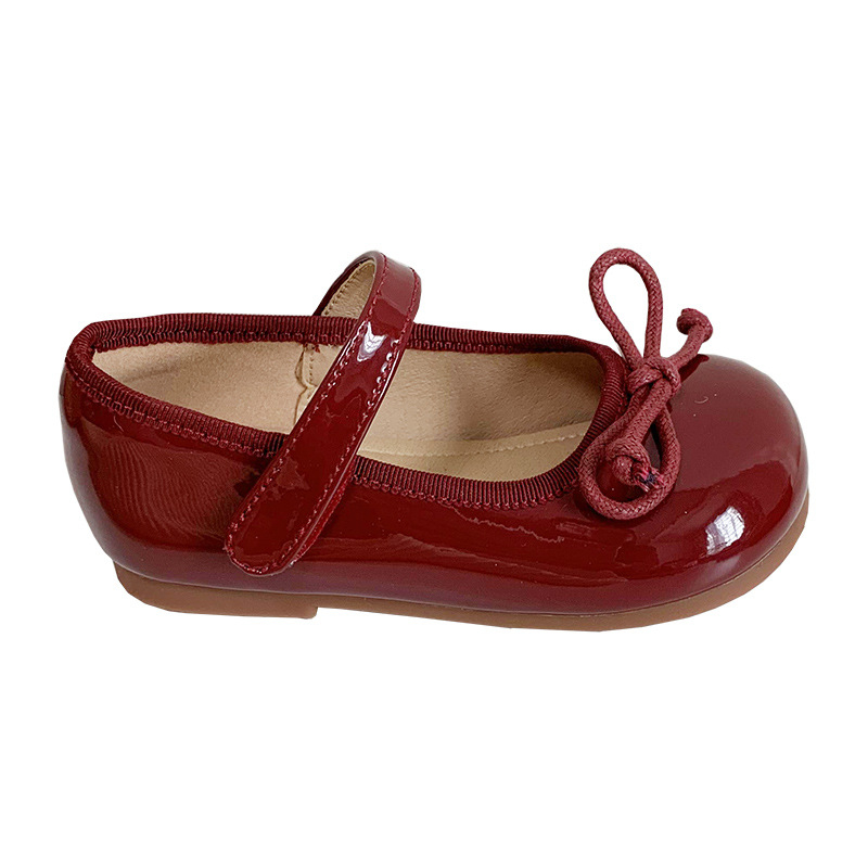 Dječje Mary Jane cipele, korejskog stila, s Velcro zatvaračem, gornji dio od mikrovlakna, gumeni đon, za proljeće i jesen