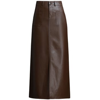 Hip suknja, midi duljina, jednostavan uzorak, poliester tkanina, 90–95% poliester