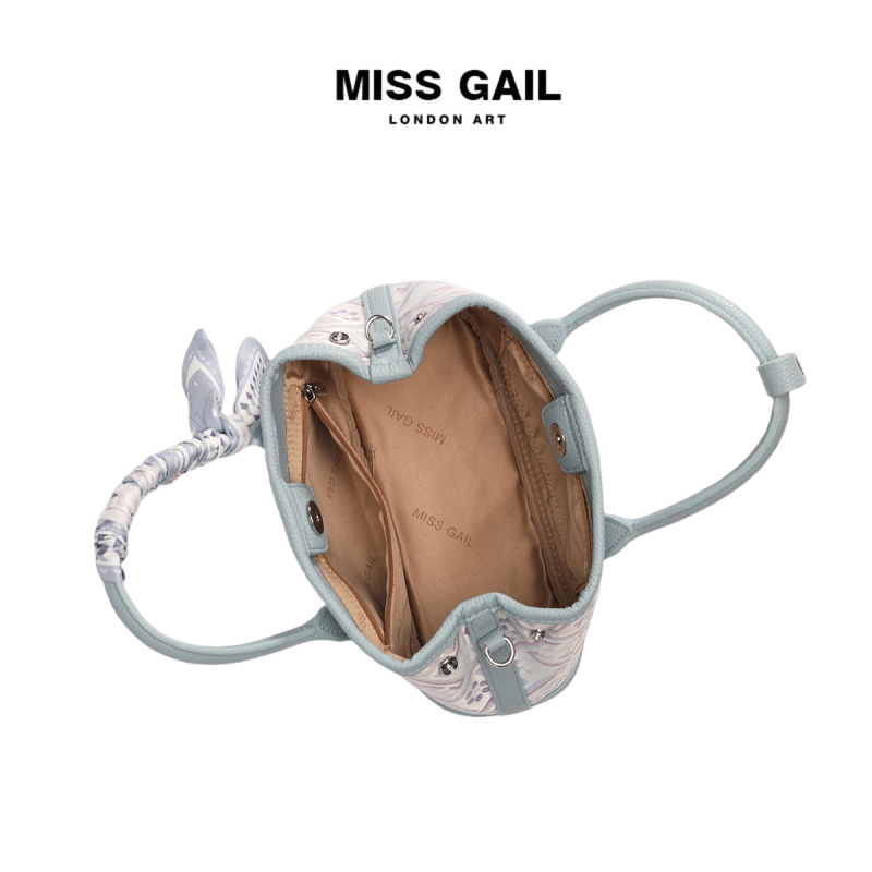 PU bucket torba, zatvarač, podstava od poliesteru, Miss Gail