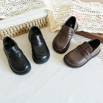 Dječje Slip-On cipele od PU kože – gumena potplata, ulošak od umjetne kože, unutrašnjost od umjetne kože, niski gornji dio