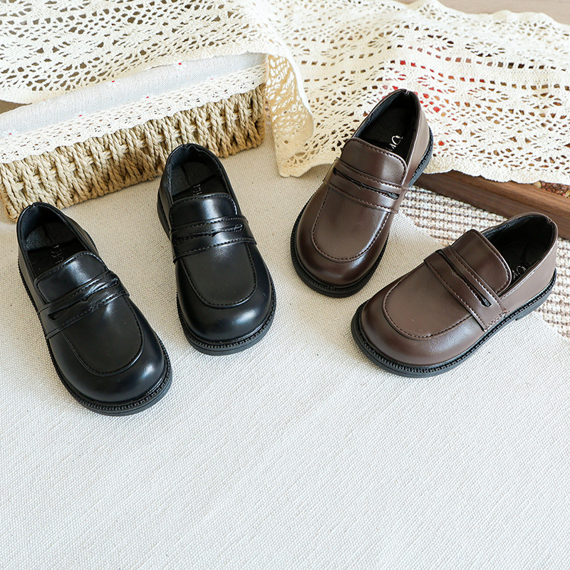 Dječje Slip-On cipele od PU kože – gumena potplata, ulošak od umjetne kože, unutrašnjost od umjetne kože, niski gornji dio