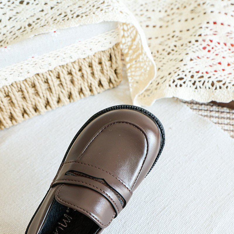 Dječje Slip-On cipele od PU kože – gumena potplata, ulošak od umjetne kože, unutrašnjost od umjetne kože, niski gornji dio
