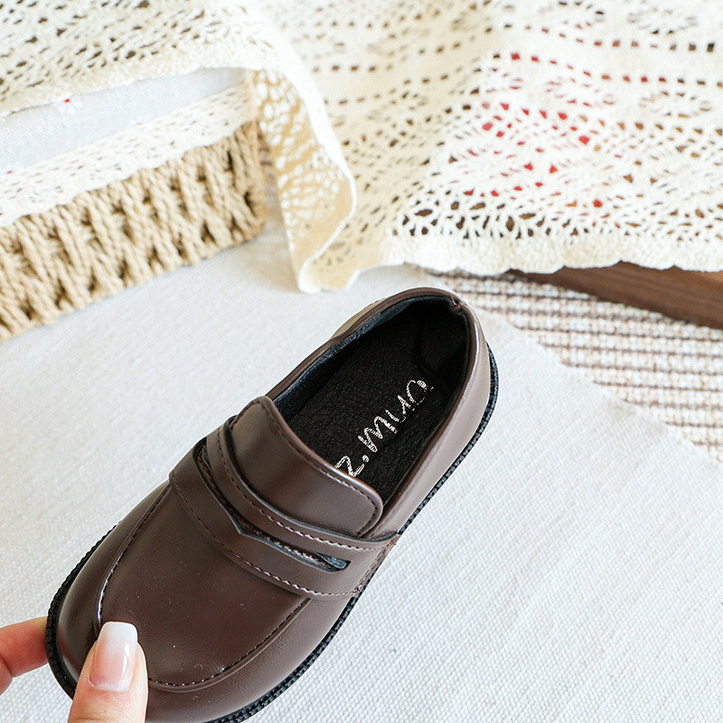 Dječje Slip-On cipele od PU kože – gumena potplata, ulošak od umjetne kože, unutrašnjost od umjetne kože, niski gornji dio