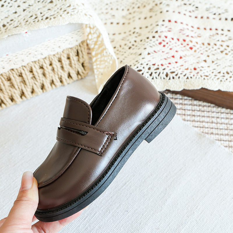 Dječje Slip-On cipele od PU kože – gumena potplata, ulošak od umjetne kože, unutrašnjost od umjetne kože, niski gornji dio