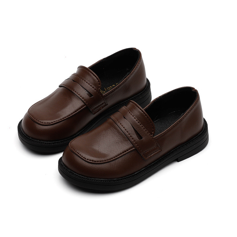 Dječje Slip-On cipele od PU kože – gumena potplata, ulošak od umjetne kože, unutrašnjost od umjetne kože, niski gornji dio