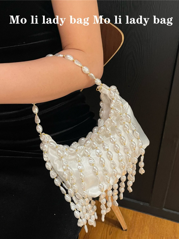 Torba preko ramena ispod pazuha s PVC, vertikalni kvadratni oblik, otvoren otvor, dvostruki remeni, poliester podstava