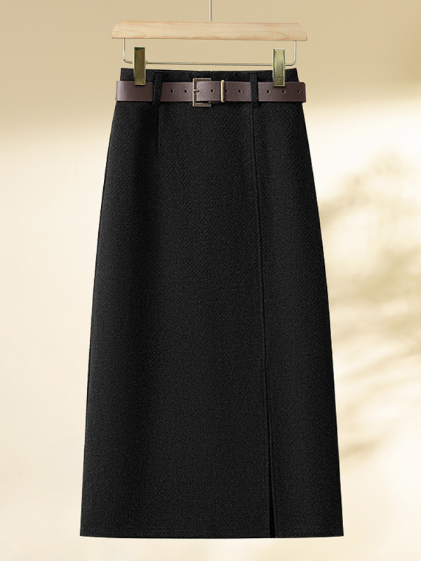 Fustă A-line, lungime midi, țesătură din poliester, principală din bumbac, stil literar-retro