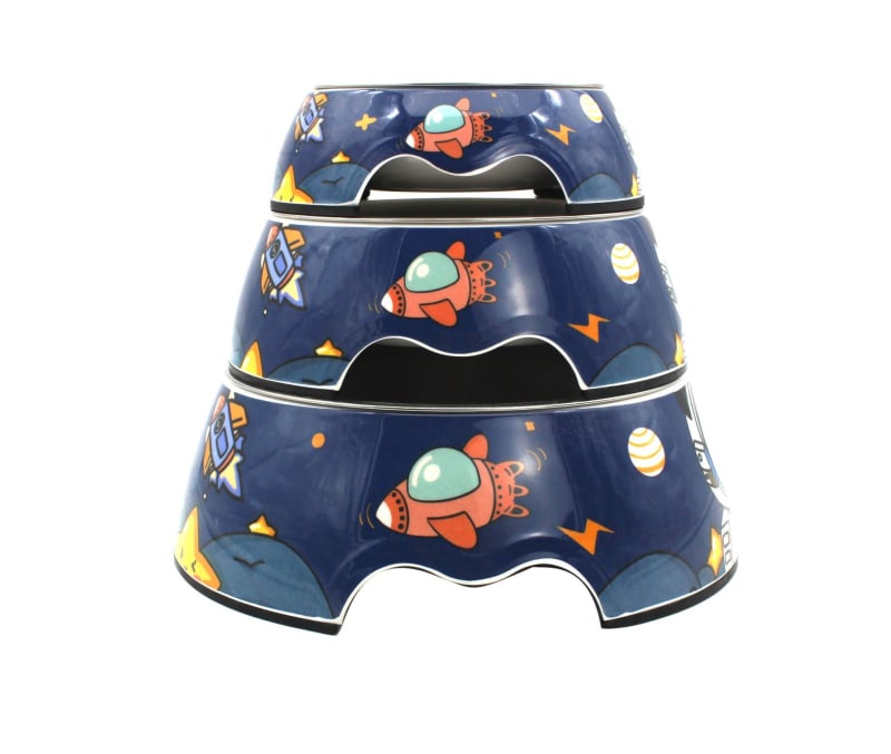 Ruixinmei μπολ γάτας από μελαμίνη, εκτύπωση διατροφικής ποιότητας για κατοικίδια