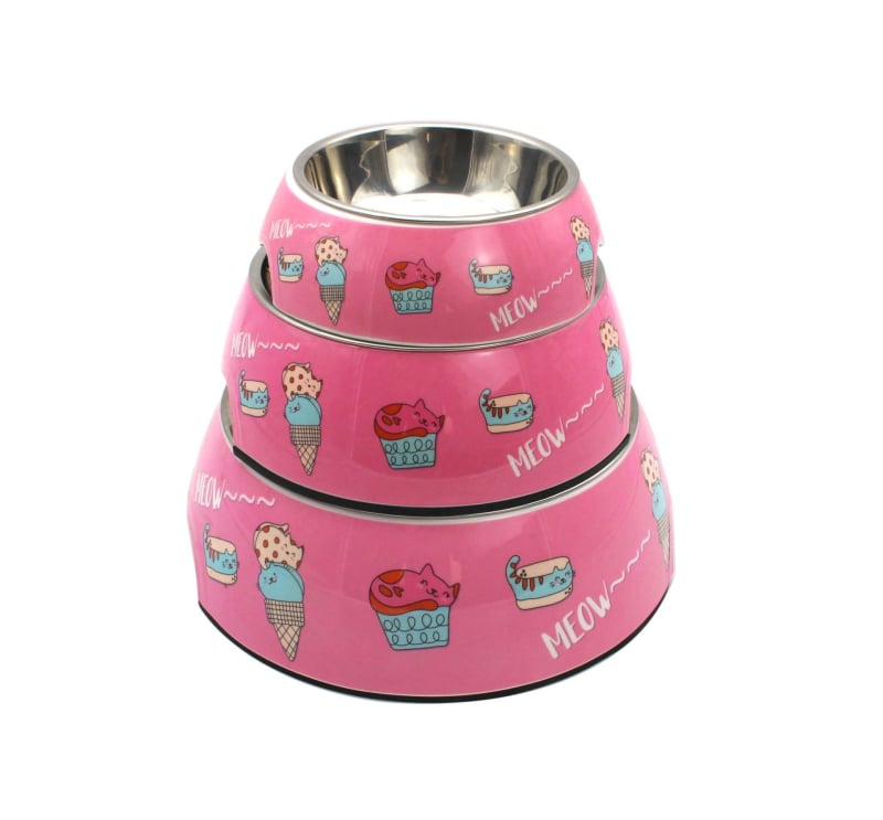 Ruixinmei μπολ γάτας από μελαμίνη, εκτύπωση διατροφικής ποιότητας για κατοικίδια