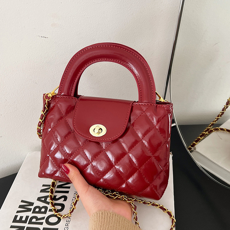 Ženska PU mini kvadratna torba - crossbody, zatvarač, unutarnji džep sa zipom, poliester podstava