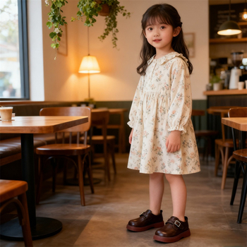 Pantofi pentru copii unisex din piele, închidere Velcro, suprafață din piele sintetică, talpă din cauciuc, profil redus