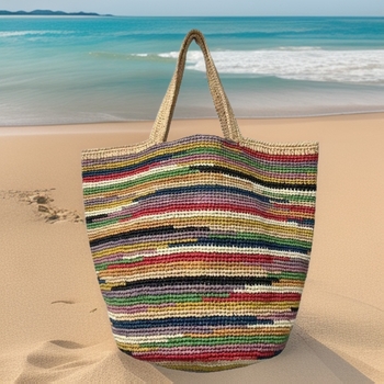 Bohemia Raffia táska nőknek, vödrös stílusú, nagy kapacitás, belső zseb a telefon számára, nyitott felső rész, dupla vállpánt