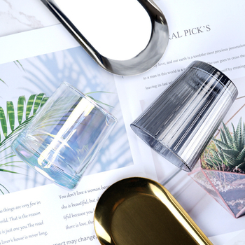 Hongjia Set din sticlă pentru apă, apă de gură și periuțe de dinți – formă neregulată, ecologic, structură dintr-un singur strat