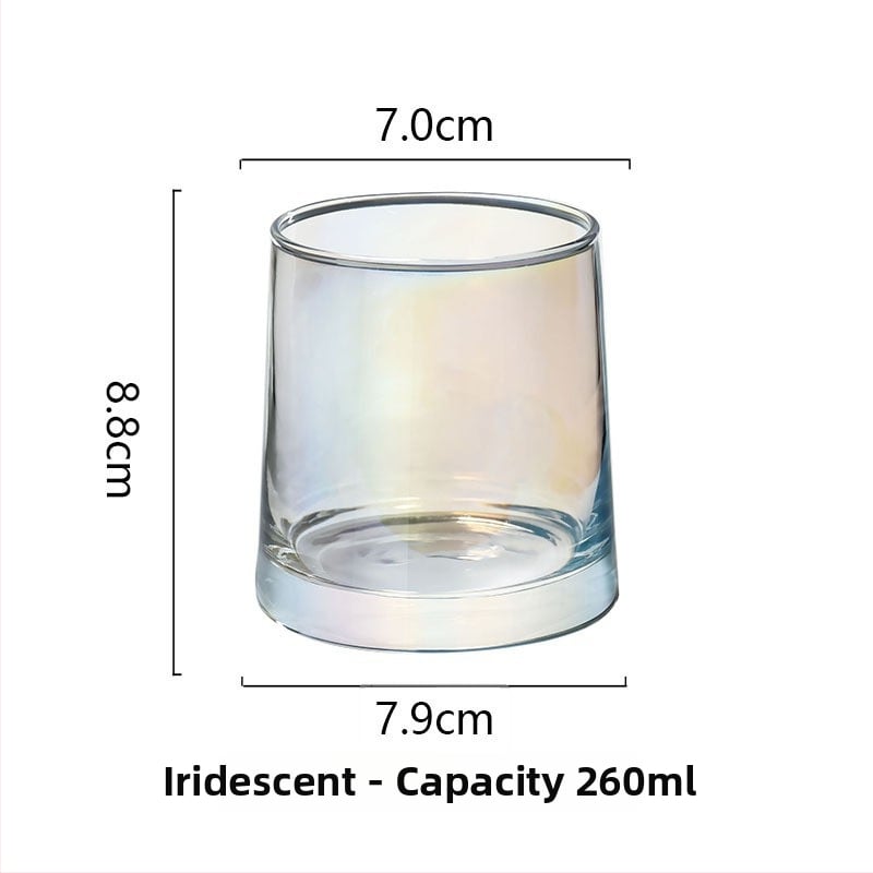 Hongjia Set din sticlă pentru apă, apă de gură și periuțe de dinți – formă neregulată, ecologic, structură dintr-un singur strat