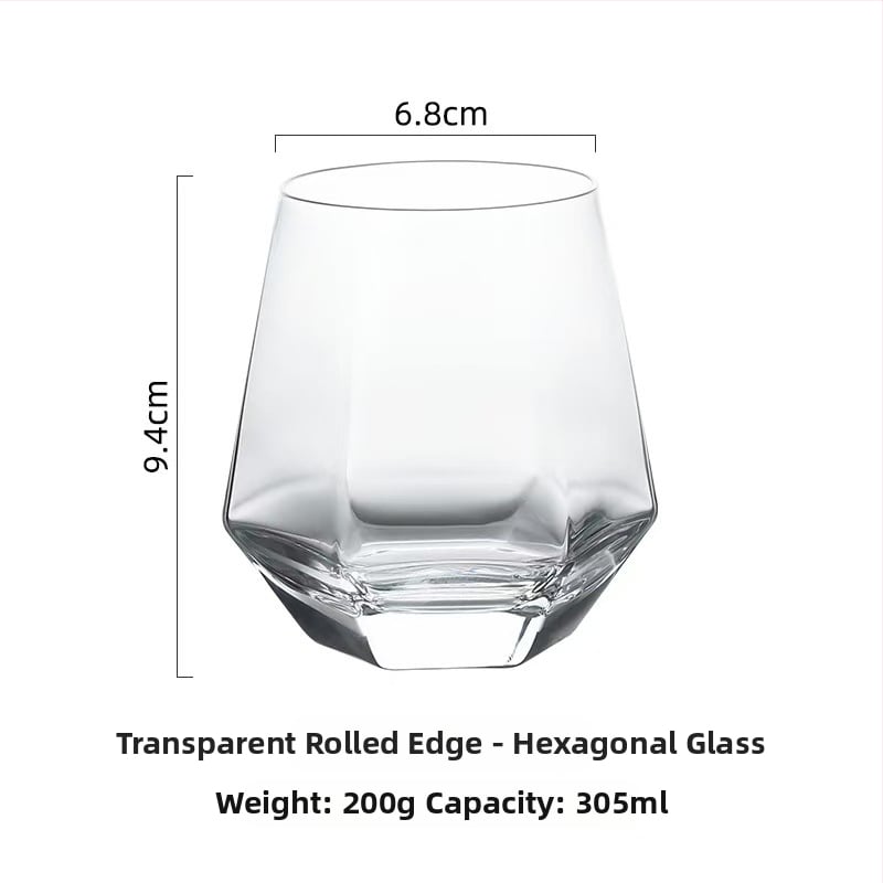 Hongjia Set din sticlă pentru apă, apă de gură și periuțe de dinți – formă neregulată, ecologic, structură dintr-un singur strat