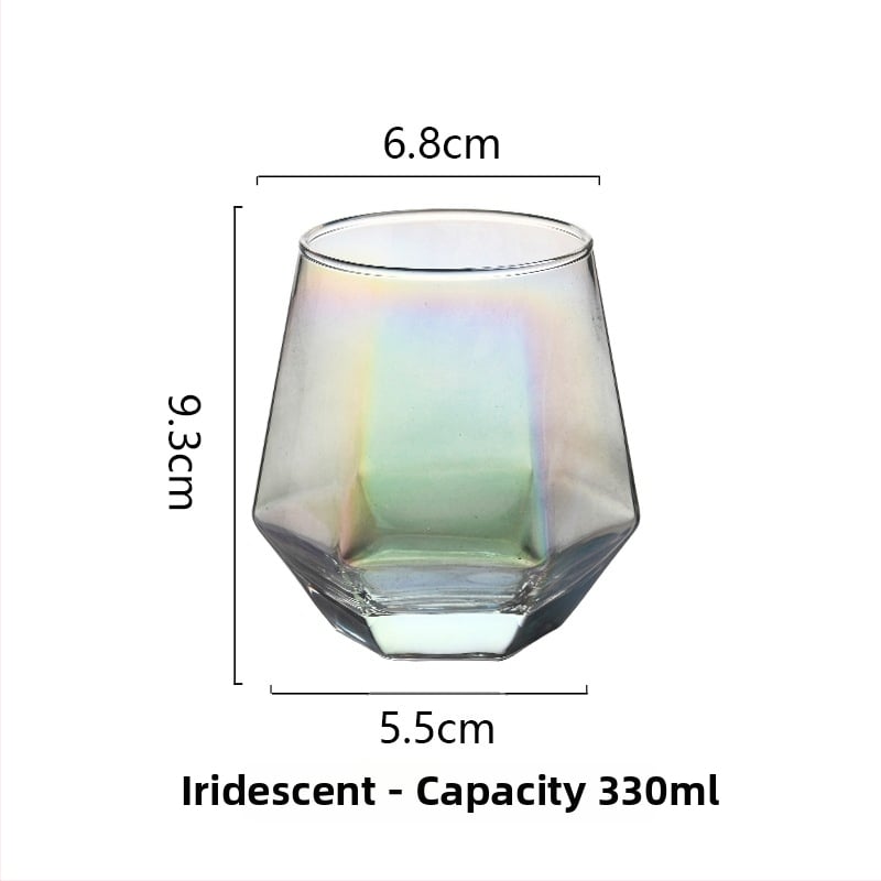 Hongjia Set din sticlă pentru apă, apă de gură și periuțe de dinți – formă neregulată, ecologic, structură dintr-un singur strat