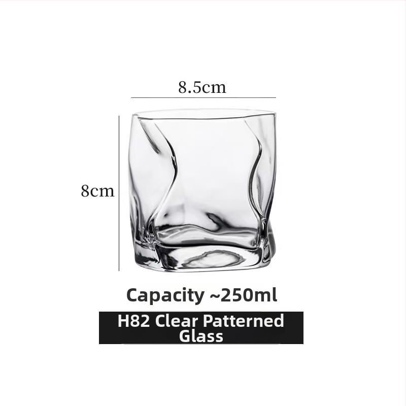 Hongjia Set din sticlă pentru apă, apă de gură și periuțe de dinți – formă neregulată, ecologic, structură dintr-un singur strat