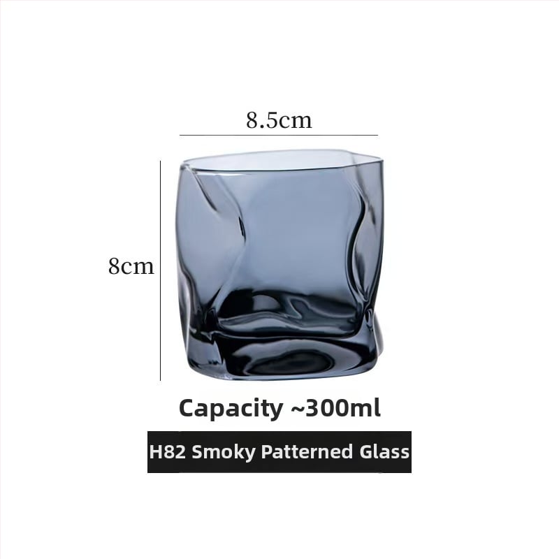 Hongjia Set din sticlă pentru apă, apă de gură și periuțe de dinți – formă neregulată, ecologic, structură dintr-un singur strat