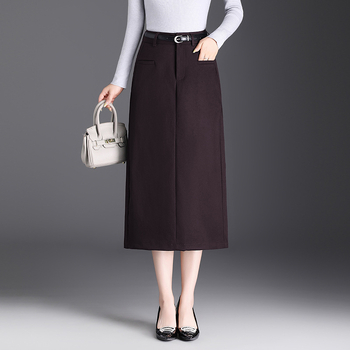 Fustă cu talie înaltă, croială midi, stil elegant pentru uz zilnic (Toamna 2025, poliester ≥95%)