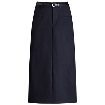 Fustă cu talie înaltă, croială midi, stil elegant pentru uz zilnic (Toamna 2025, poliester ≥95%)