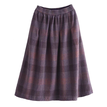 Sujin fustă lungă din lână, croială în A-line, toamna 2025, stil elegant pentru mers la serviciu