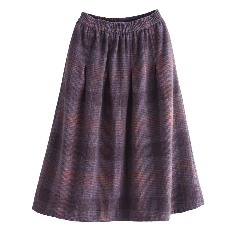 Sujin fustă lungă din lână, croială în A-line, toamna 2025, stil elegant pentru mers la serviciu