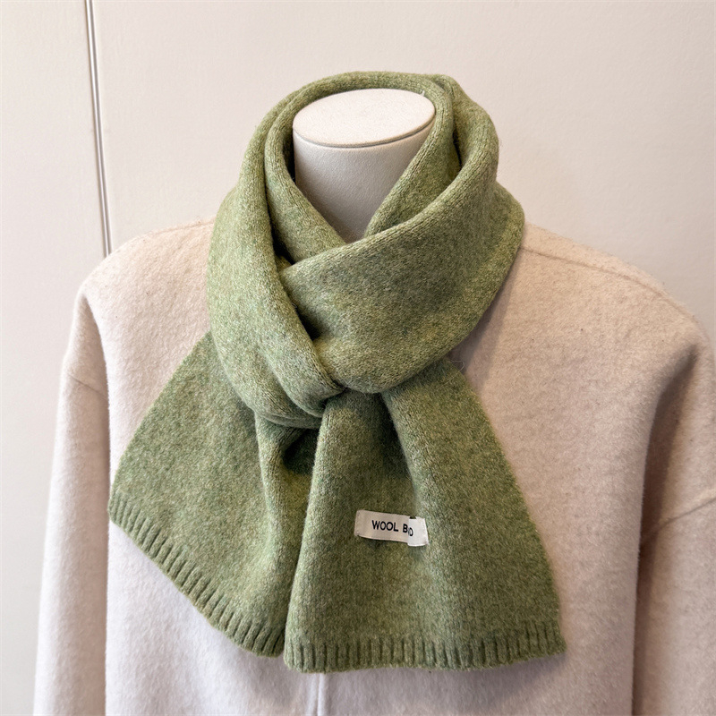 Zimski pleteni šal/unisex, warp knitting, 100% poliester, održava toplinu i štiti od prašine, stil: srednje dug, svestran, elegantan, jednostavan