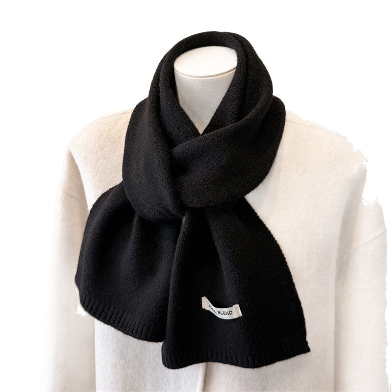 Zimski pleteni šal/unisex, warp knitting, 100% poliester, održava toplinu i štiti od prašine, stil: srednje dug, svestran, elegantan, jednostavan