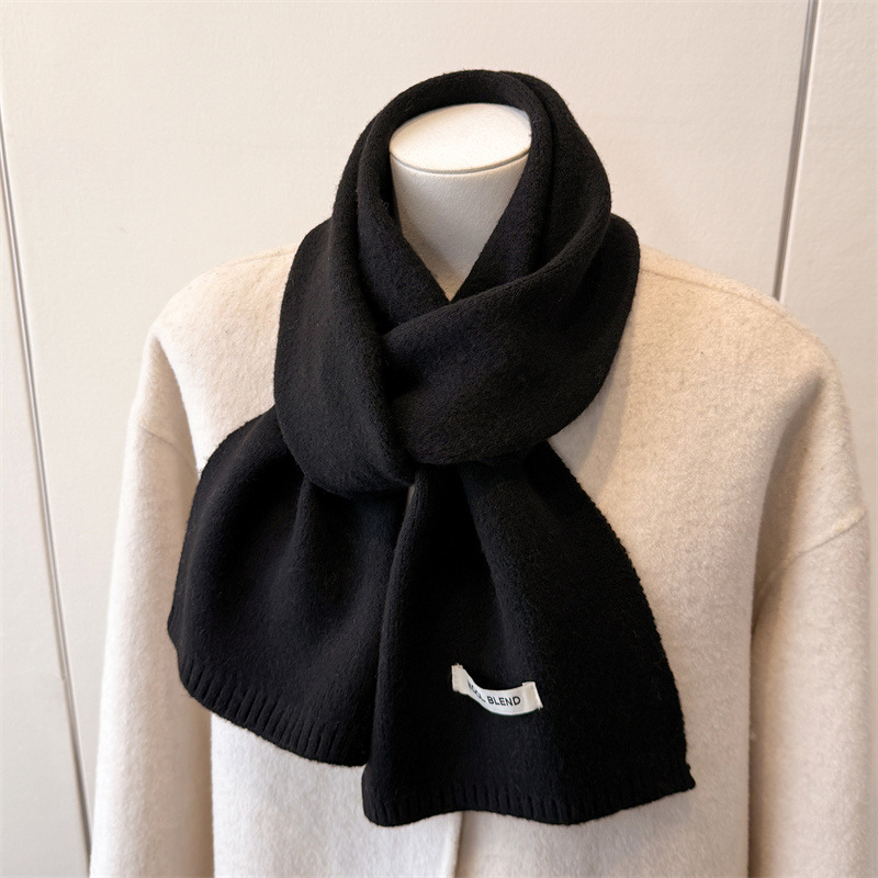 Zimski pleteni šal/unisex, warp knitting, 100% poliester, održava toplinu i štiti od prašine, stil: srednje dug, svestran, elegantan, jednostavan
