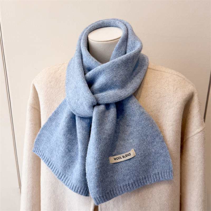 Zimski pleteni šal/unisex, warp knitting, 100% poliester, održava toplinu i štiti od prašine, stil: srednje dug, svestran, elegantan, jednostavan