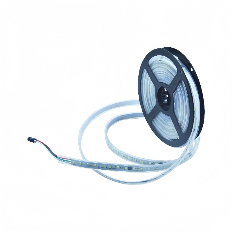 Szcenikus LED-szalag, marquee típusú, 24V, 120×3528 LED-ek, Sanan Optoelectronics, vízálló, fényerő-szabályozható