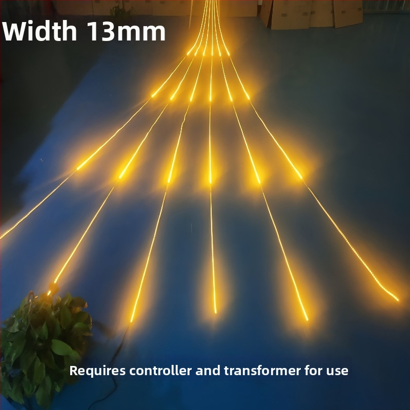 Szcenikus LED-szalag, marquee típusú, 24V, 120×3528 LED-ek, Sanan Optoelectronics, vízálló, fényerő-szabályozható