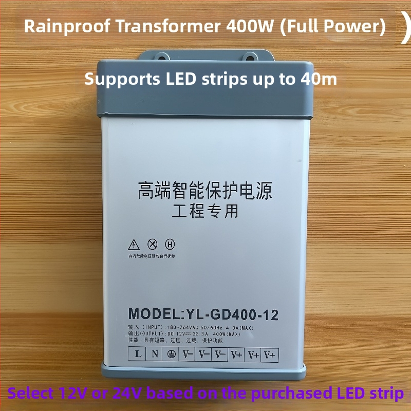 Szcenikus LED-szalag, marquee típusú, 24V, 120×3528 LED-ek, Sanan Optoelectronics, vízálló, fényerő-szabályozható