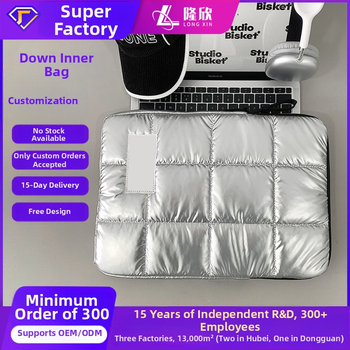 Geantă pentru laptop cu protecție la șocuri (exterior din bumbac-lin, căptușeală poliester, model solid, primăvara 2025, funcție: reducerea greutății)