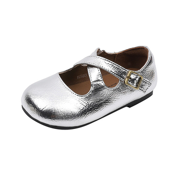 Pantofi pentru prințese pentru copii cu curele încrucișate, pentru primăvară 2025 — partea superioară din microfibră, talpă din cauciuc, închidere Velcro, respirabili, anti-alunecare (0–12 ani)