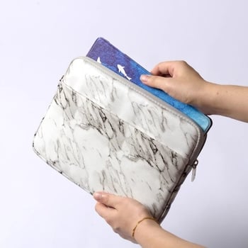 Kožna futrola za tablet s platnenim unutrašnjim dijelom, vodootporna i otporna na udarce, urbano minimalistički stil