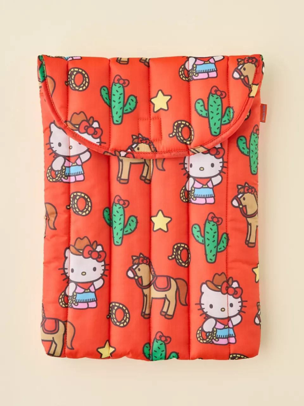 Husă pentru laptop cu model pisică desen animat, impermeabilă și antișoc, căptușeală poliester