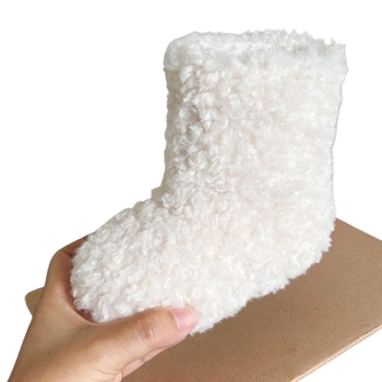 Ghete de iarnă pentru fetițe - până la gambe, partea superioară din bumbac, rezistente la frig, stil neutru, pentru 1–3 ani