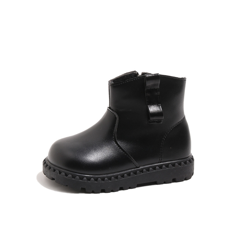 Martin čizme za djecu - unisex, zimske, niskog kroja, bočni zip, umjetna koža gornji dio, gumeni potplat
