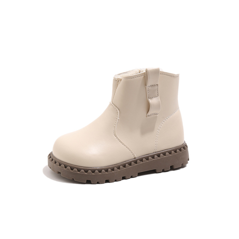 Martin čizme za djecu - unisex, zimske, niskog kroja, bočni zip, umjetna koža gornji dio, gumeni potplat