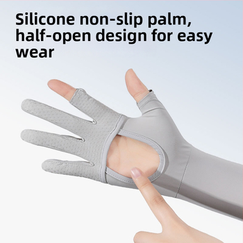 Μανίκια προστασίας από τον ήλιο για το μπράτσο, Anti-UV, ελαφριά και διαπνοή, αντιολισθητικά, συμβατές με οθόνη αφής, Ice Silk/Nylon (81–95%), Άνοιξη 2025