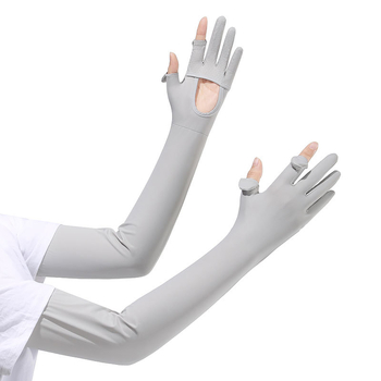 Μανίκια προστασίας από τον ήλιο για το μπράτσο, Anti-UV, ελαφριά και διαπνοή, αντιολισθητικά, συμβατές με οθόνη αφής, Ice Silk/Nylon (81–95%), Άνοιξη 2025