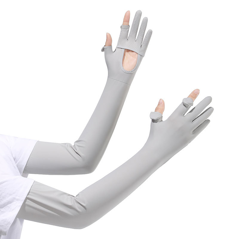 Μανίκια προστασίας από τον ήλιο για το μπράτσο, Anti-UV, ελαφριά και διαπνοή, αντιολισθητικά, συμβατές με οθόνη αφής, Ice Silk/Nylon (81–95%), Άνοιξη 2025