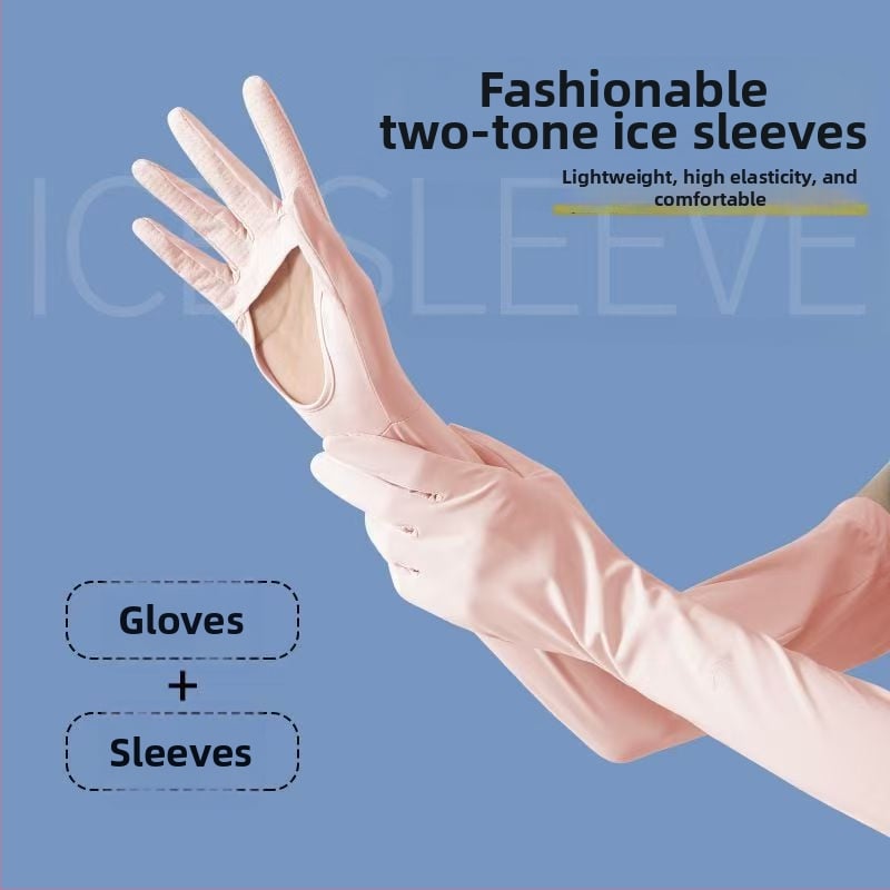 Μανίκια προστασίας από τον ήλιο για το μπράτσο, Anti-UV, ελαφριά και διαπνοή, αντιολισθητικά, συμβατές με οθόνη αφής, Ice Silk/Nylon (81–95%), Άνοιξη 2025