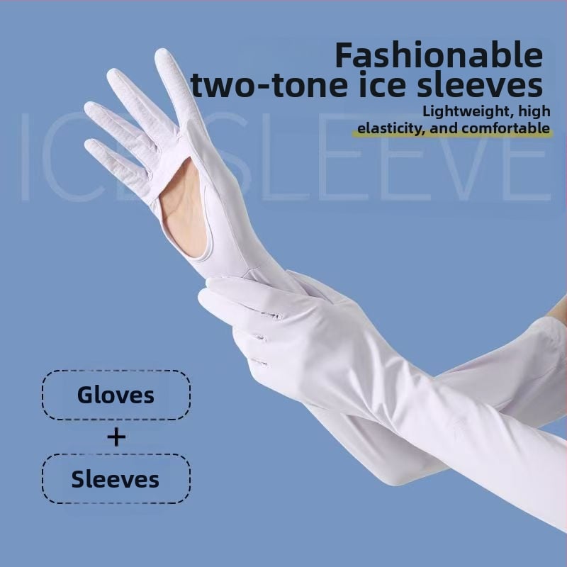 Μανίκια προστασίας από τον ήλιο για το μπράτσο, Anti-UV, ελαφριά και διαπνοή, αντιολισθητικά, συμβατές με οθόνη αφής, Ice Silk/Nylon (81–95%), Άνοιξη 2025