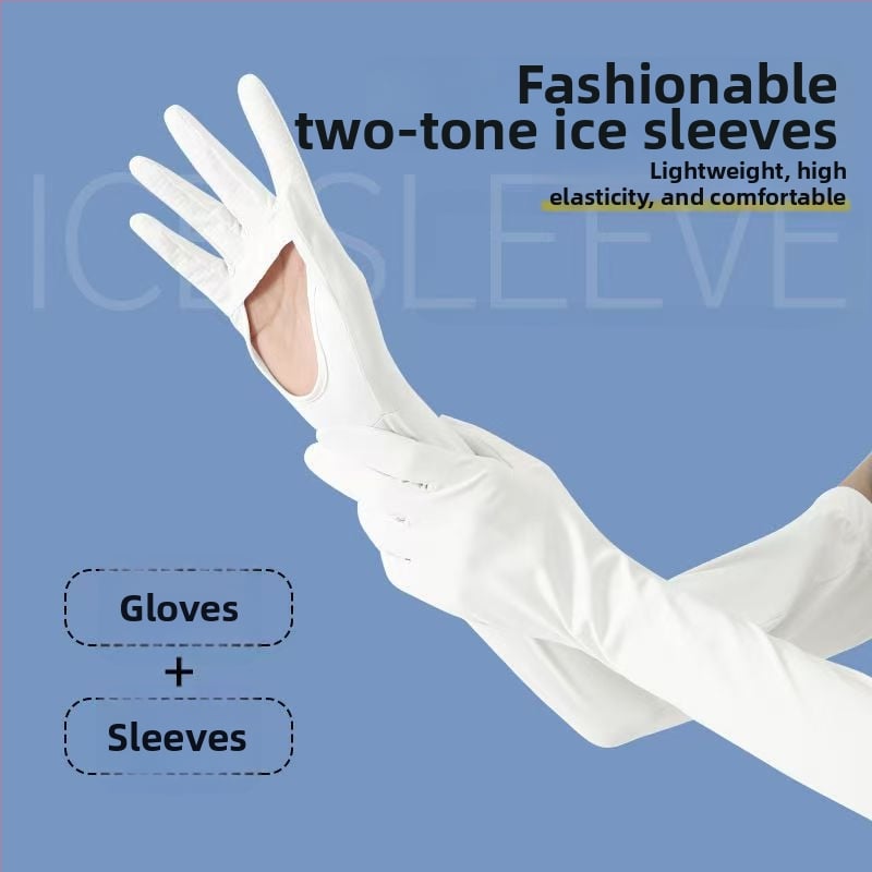 Μανίκια προστασίας από τον ήλιο για το μπράτσο, Anti-UV, ελαφριά και διαπνοή, αντιολισθητικά, συμβατές με οθόνη αφής, Ice Silk/Nylon (81–95%), Άνοιξη 2025