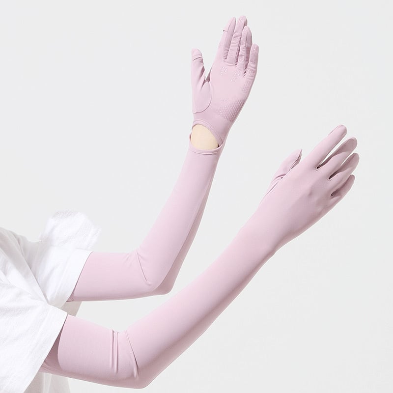 Μανίκια προστασίας από τον ήλιο για το μπράτσο, Anti-UV, ελαφριά και διαπνοή, αντιολισθητικά, συμβατές με οθόνη αφής, Ice Silk/Nylon (81–95%), Άνοιξη 2025