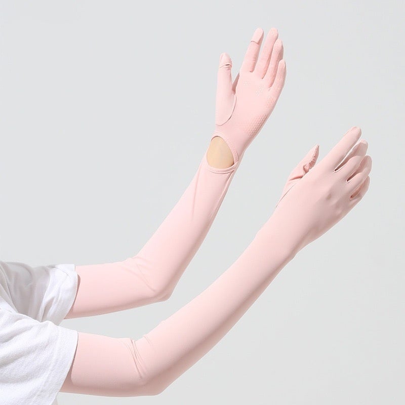 Μανίκια προστασίας από τον ήλιο για το μπράτσο, Anti-UV, ελαφριά και διαπνοή, αντιολισθητικά, συμβατές με οθόνη αφής, Ice Silk/Nylon (81–95%), Άνοιξη 2025