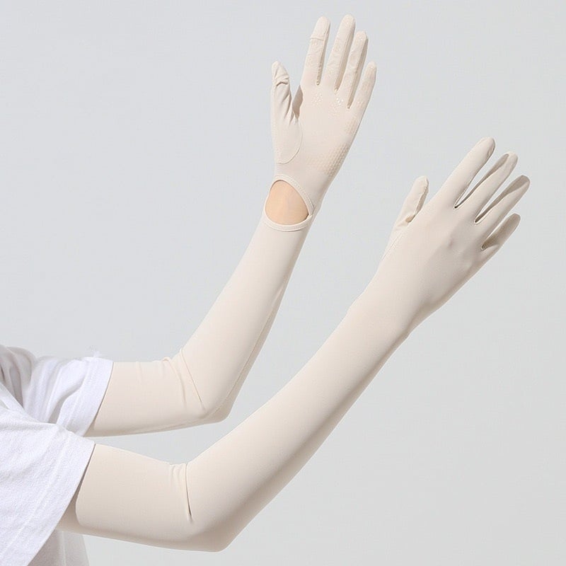 Μανίκια προστασίας από τον ήλιο για το μπράτσο, Anti-UV, ελαφριά και διαπνοή, αντιολισθητικά, συμβατές με οθόνη αφής, Ice Silk/Nylon (81–95%), Άνοιξη 2025